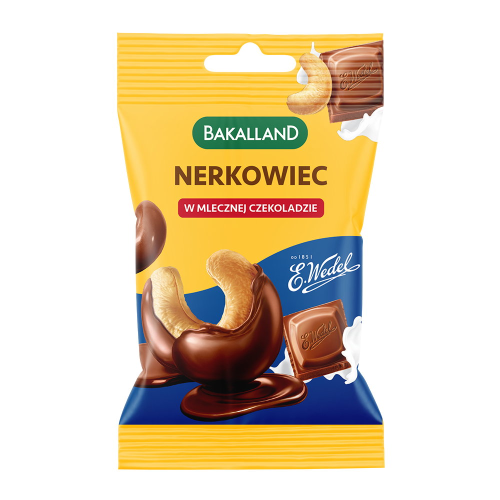 Bakalland Nerkowiec w mlecznej czekoladzie Wedel 40g